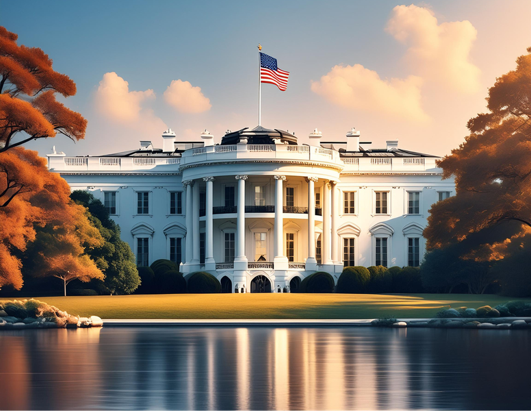 Rooted Art White House - Home Decor Wall Art