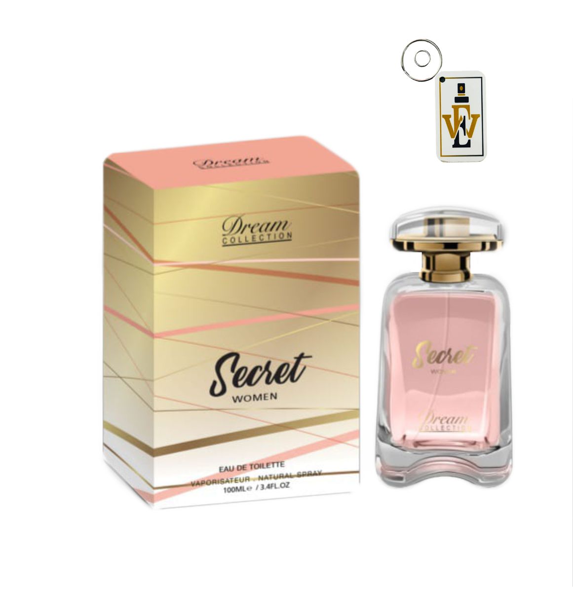 Secret For Women By Dream Collection Perfumes & Keyring Combo