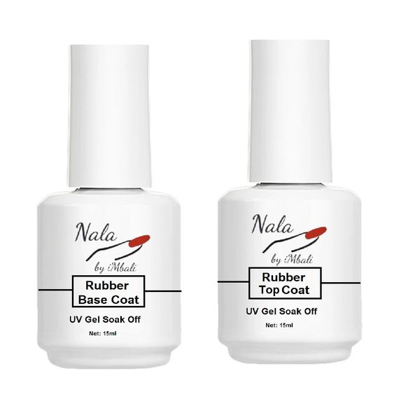 Nala by iMbali UV Gel rubber Base &amp; Top Coat Set