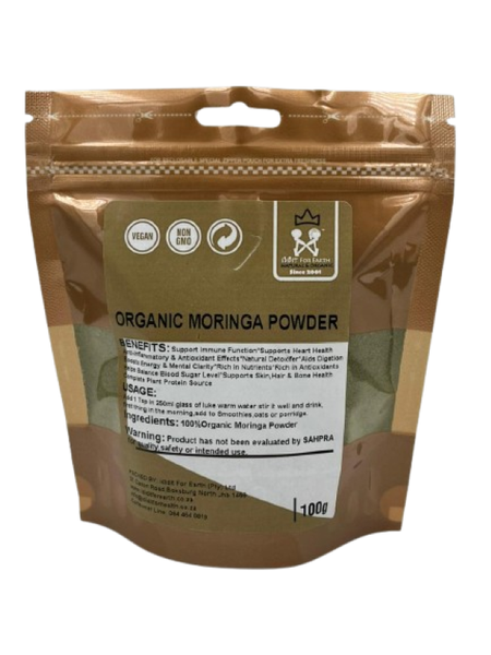 Ididit For Earth Organic Moringa Powder Superfood Supplement 100g