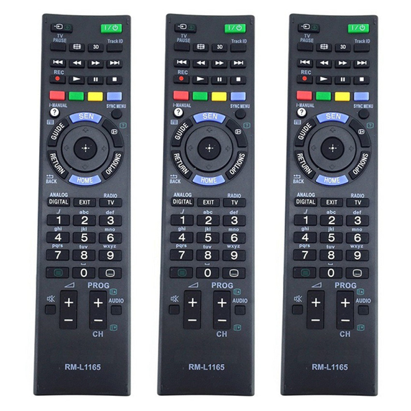 3X Replacement Remote Control RM-L1165 SMART TV Compatible with Universal SONY TV