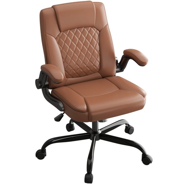 400lbs Big and Tall Office Chair Ergonomic Home Computer Desk Leather Chair