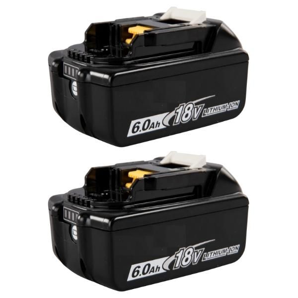 Replacement Battery for Makita Tools 18V (6.0AH) - Pack of 2
