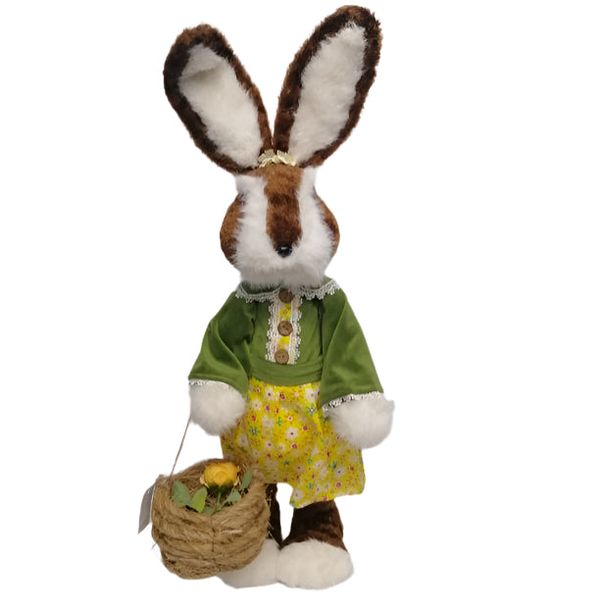 Fluffy rabbit - Girl with basket