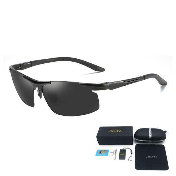 JOLITA 8127 Sport Aluminum-Magnesium Polarized Sunglasses - Lightweight