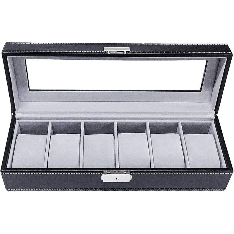 AC 6 Slot PU Leather Watch Box Display Case Shop Today. Get it