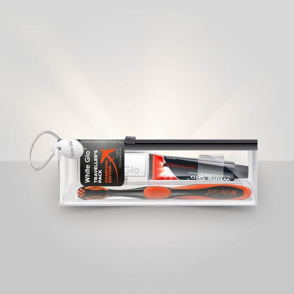 White Glo Charcoal Choice Whitening Dental Travellers Pack