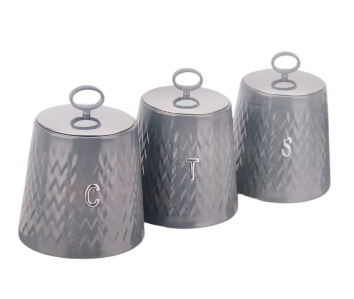 Storage Canister Set of 3 Decorative Storage Box Containers