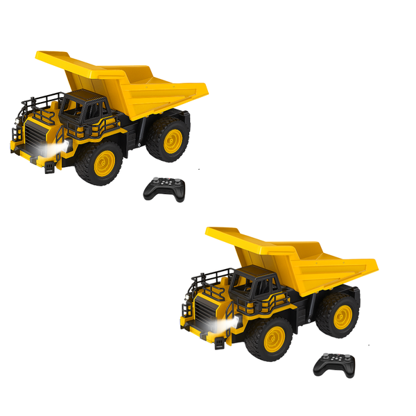 2 Pack-2.4GHz 9-channel remote control construction dump truck
