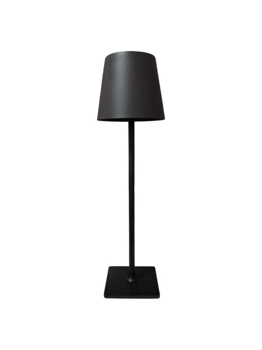 Rechargeable LED Black Table Lamp with Three-Color Light-MRUL