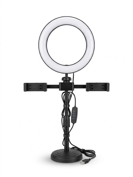 Desktop Ring Light 6inch With Phone Holder With 3 Light Mode -RA108