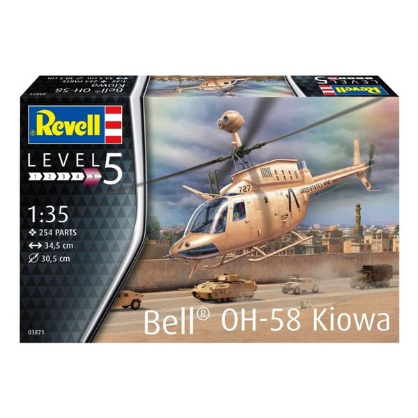 Revell-1/35-Bell OH-58 Kiowa-Plastic Model Kit