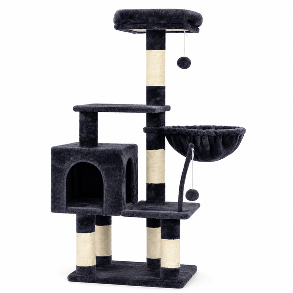 Cat Tree Tower 130cm Cat Scratch Post Multi-Level Indoor Tall Cat Tower