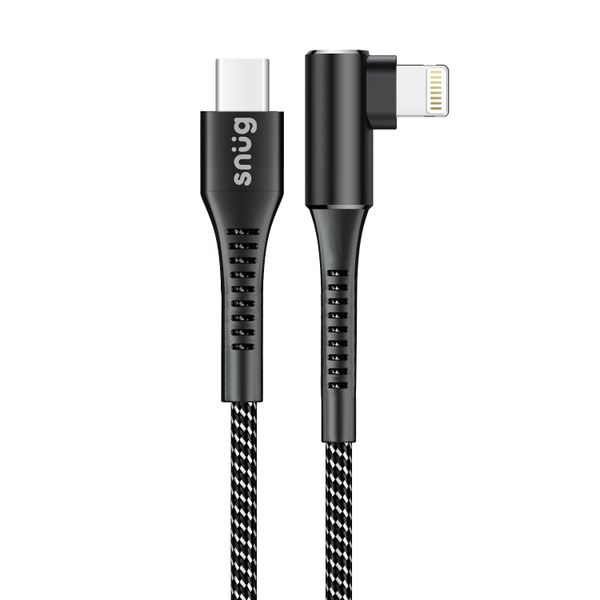 Snug O-Copper MFI To Type-C Cable With Stand 60W-Black/Silver