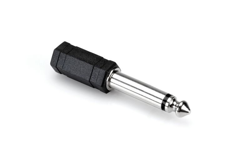 Hosa Adaptor - 3.5 mm TRS to 1/4 in TS
