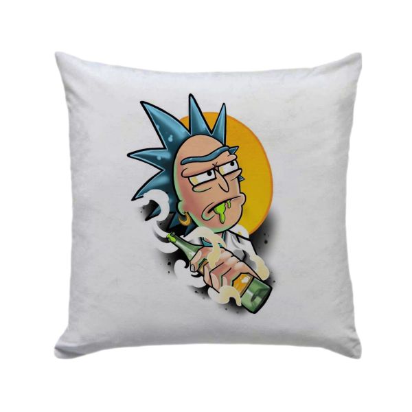 Drunk Old Rick Rick And Morty Gift/Birhtday Scatter Cushion
