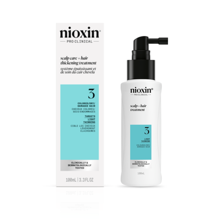 Nioxin System 3 Hairloss Scalp Treatment for Coloured Thinning