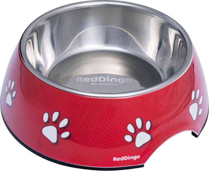 Red Dingo Multi-Use 2-in-1 Bowls - Paw Print Red