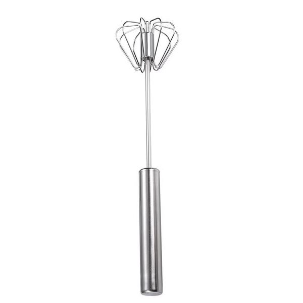 Stainless Steel Rotary Whisk Semi-Automatic Mixer Manual Whisk