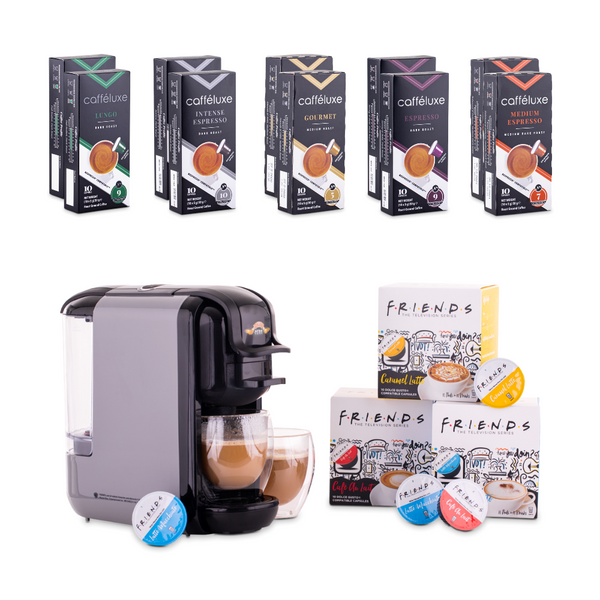 Perceivable Similar alloy Caffeluxe FRIENDS DUO Nespresso & Dolce Gusto Compatible Machine|Rachel Set  | Buy Online in South Africa | takealot.com