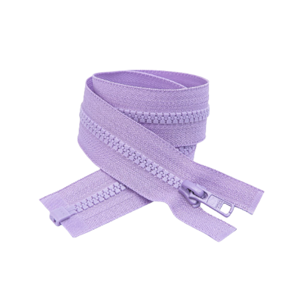 YKK Open End Zip - 10 Pack Light Purple