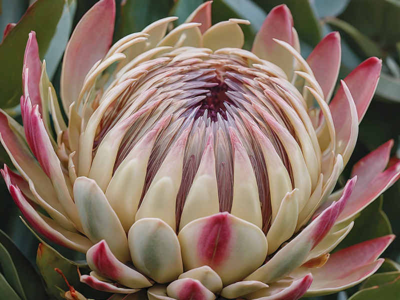 Canvas Wall Art Decor - Protea Flower 01 Artwork