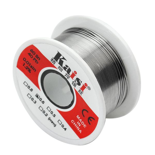 Kaisi 0.4mm Rosin Core Tin Lead Solder Wire for Welding Works, 50g