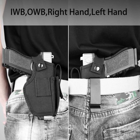  Universal Concealed Carry Airsoft Pistol Holster, Tactical  Right & Left Hand Gun Holster for Women & Men fits Subcompact to Large  Handguns Black : Sports & Outdoors