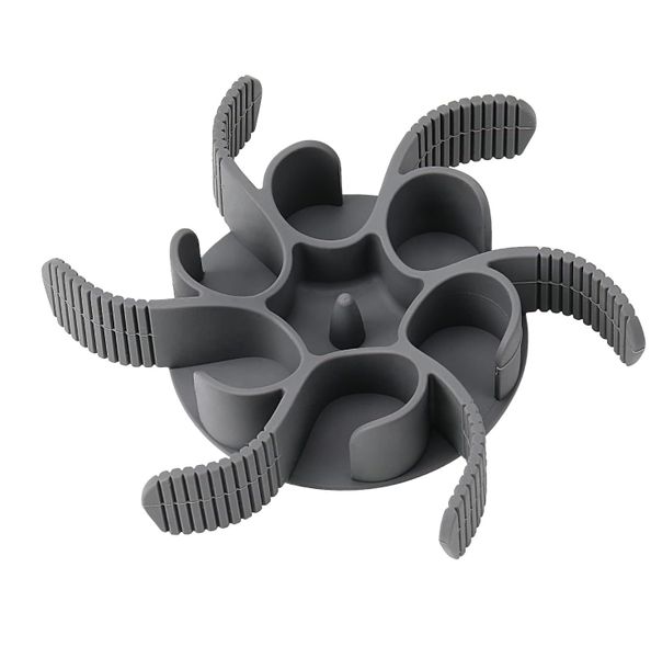 Dog Slow Feeder Bowls Silicone Spiral Pet Food Feeder Slow Down Eating