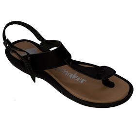 hutton metallic leather sandal
