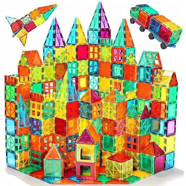 Magnetic Tiles Kids Magnet Toys Kids Building Blocks Educational Toy - 100 Piece