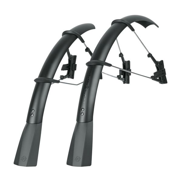 SKS Mudguards: Quick-Release Long and Wide Raceblade Pro XL Matt Black Set