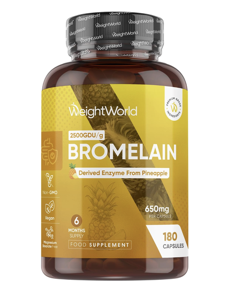 Bromelain Enzyme Capsules 6 Months Supply -Pineapple Enzyme,Digestion,Vegan