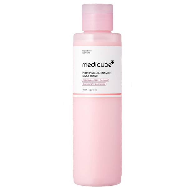 Medicube PDRN Pink Niacinamide Milky Toner 150ml - Hydrating Glow Toner