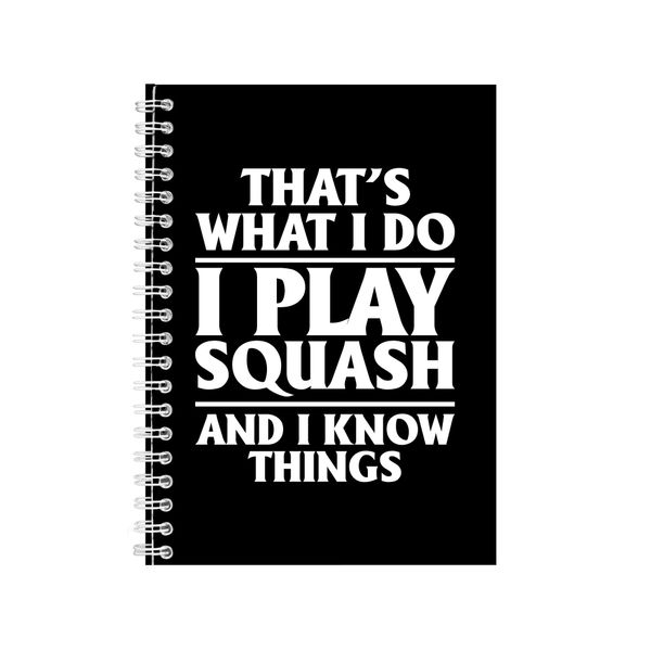 Squash Notebook A5 Bound I Sport Gift Idea I Writing Books Notepad