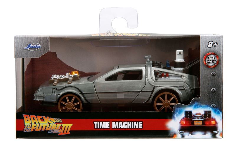 Jada Back to the Future 3 Time Machine 1:32 Railroad Wheels