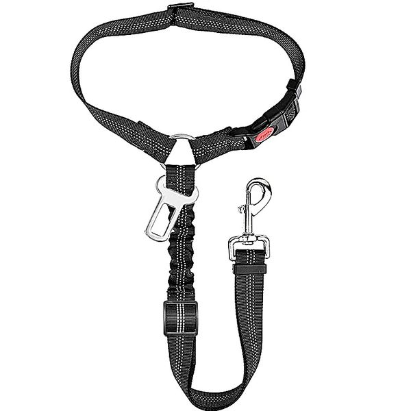 2 in 1 Adjustable Dog Car Seat Belt: Safety Travel Tether for Pets