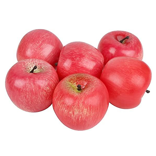 Realistic Artificial Apples - Set of 6