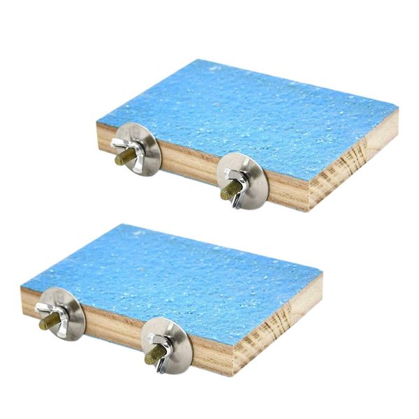 Bird Perch Stand Platform Natural Wood Playground Paws Grinding Clean