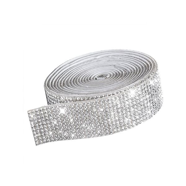 DIY Crafts Self-Adhesive Crystal Diamond Rhinestone Ribbon 1 Roll for Decor