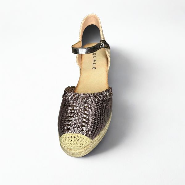 Queue Women Metallic Espadrille Wedge