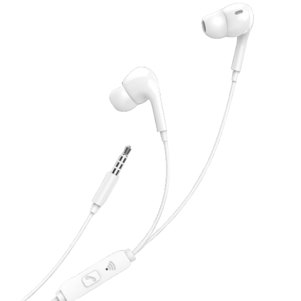 WUW - R168 - Universal Wired Earphones With High-Fidelity Sound - White