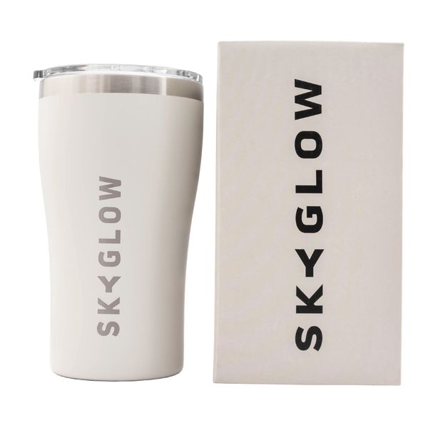 SkyGlow 473ml Travel Mug - Insulated Stainless Steel Coffee Tumbler Lid