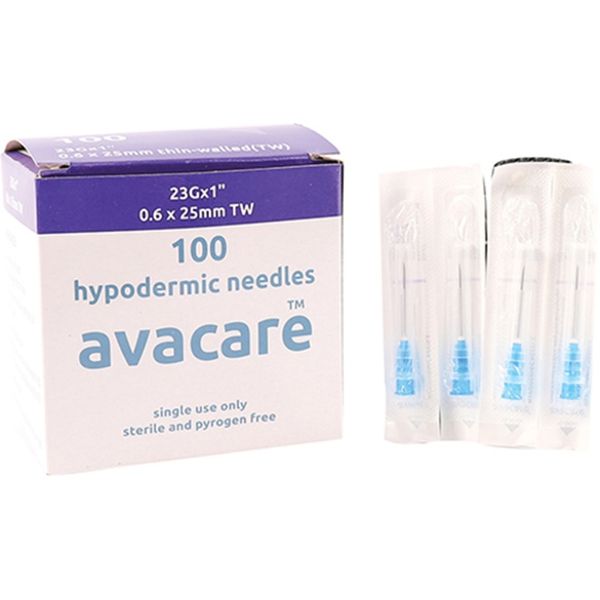 Avacare - Needle 23gx25mm Blue 100's