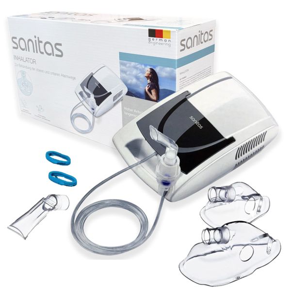 Sanitas Nebuliser: Respiratory Treatment of Kids &amp; Adults SIH 21 Nebulizer