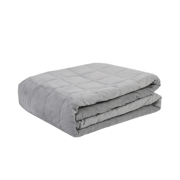 TD - 7 Layers Minky Weighted Blanket - Dark Grey