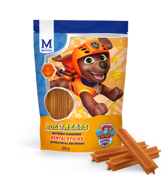 Montego PAW Patrol Butternut Flavoured Dental Sticks 120g (Pack of 10)