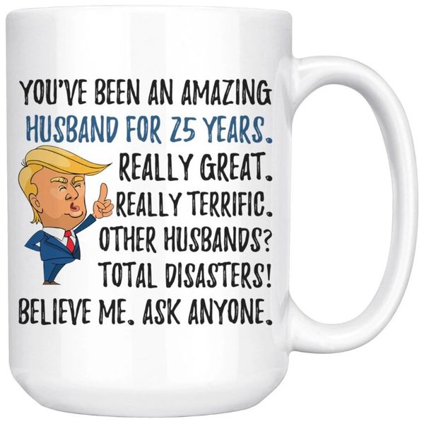 You've Been an Amazing Husband for 25 Years Jumbo Mug