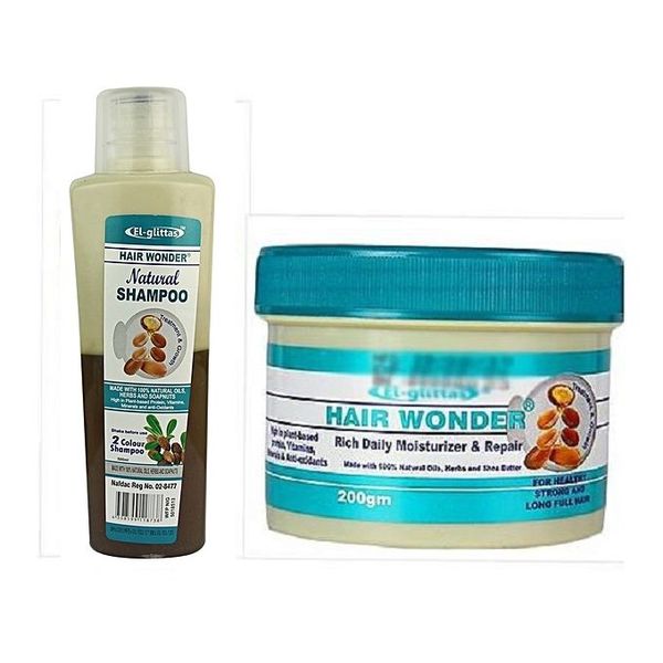 Hair Wonder Two- Colour Shampoo and Rich Daily Moisturizer Combo