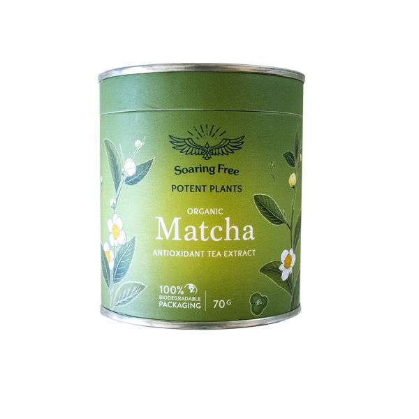 Soaring Free Potent Plants - Organic Matcha Green Tea 70G POWDER